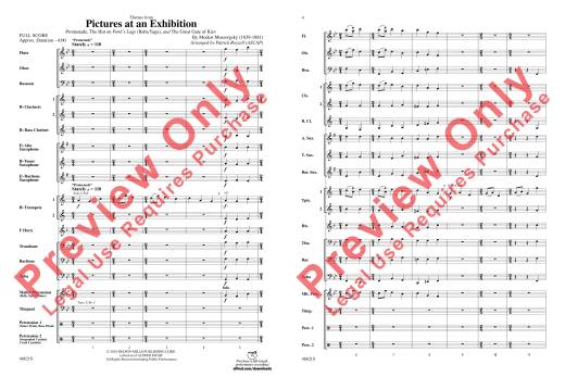 Pictures at an Exhibition - Mussorgsky/Roszell - Concert Band - Gr. 2.5