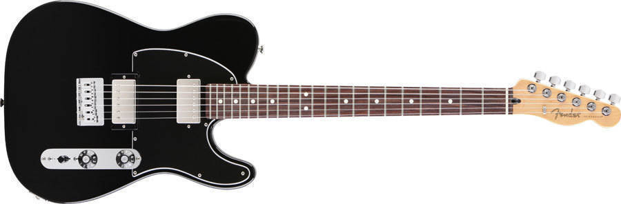 Fender Blacktop Tele HH - Rosewood Neck In Black | Long