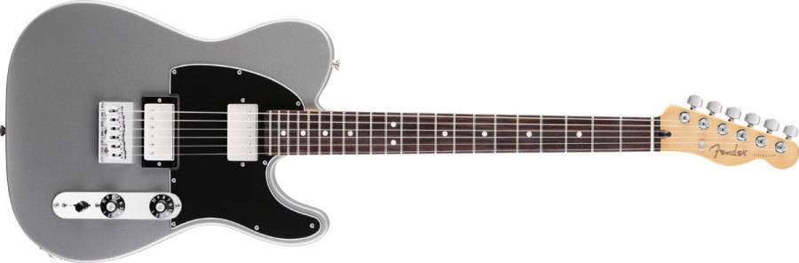Blacktop Tele HH - Rosewood Neck in Silver