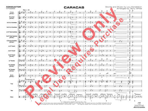 Caracas - Donaldson/White - Jazz Ensemble - Gr. 1