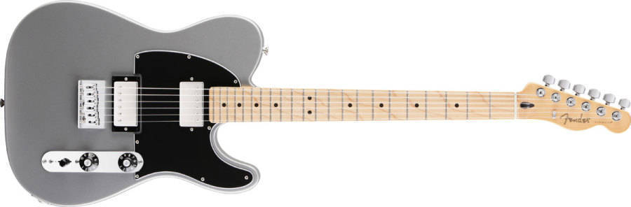 Fender Blacktop Tele HH - Maple Neck In Silver | Long & McQuade