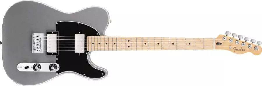 Blacktop Tele HH - Maple Neck in Silver