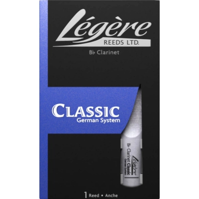 Legere - Classic Series German Cut Bb Clarinet Reed - Strength 2.5