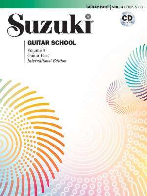 Suzuki Guitar School Guitar Part and CD, Volume 4 - Suzuki - Classical Guitar - Book/CD