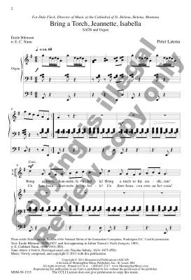 Bring a Torch, Jeanette, Isabell - Latona - SATB