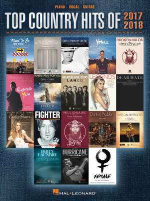 Hal Leonard - Top Country Hits of 2017-2018 - Piano/Vocal/Guitar - Book