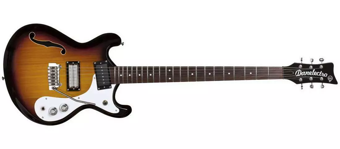 66 Baritone Electric Guitar - 3 Tone Sunburst
