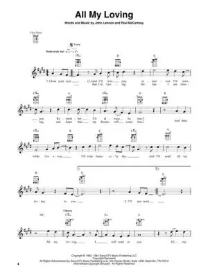The Beatles for Baritone Ukulele - Ukulele TAB - Book