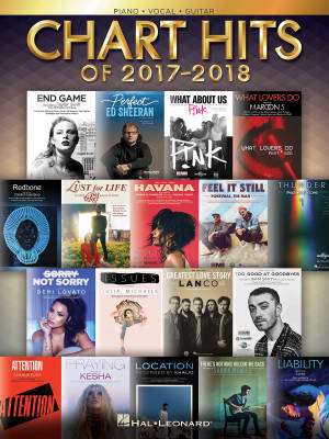 Hal Leonard - Chart Hits of 2017-2018 - Piano/Vocal/Guitar - Book