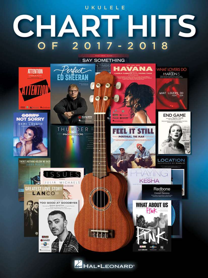 Chart Hits of 2017-2018 - Ukulele - Book