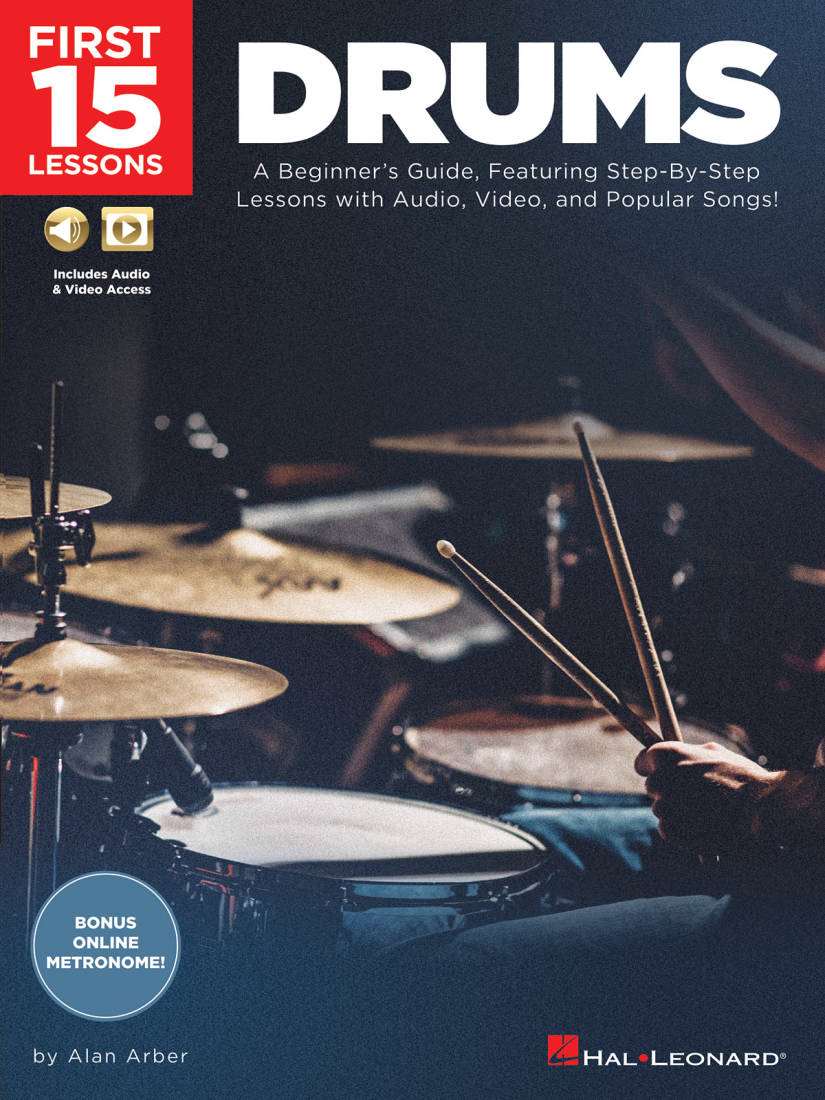 First 15 Lessons: Drums - Arber - Book/Media Online