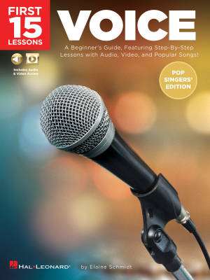First 15 Lessons: Voice (Pop Singers\' Edition) - Schmidt - Book/Media Online