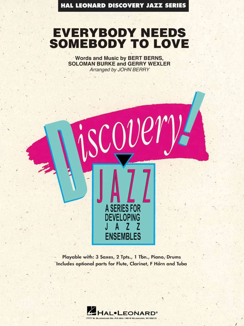 Everybody Needs Somebody to Love - Berns/Wexler/Burke - Jazz Ensemble - Gr. 1.5