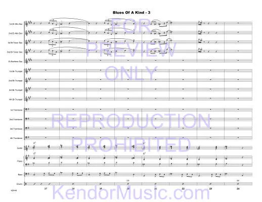 Blues Of A Kind - Colby/Beach - Jazz Ensemble - Gr. Medium