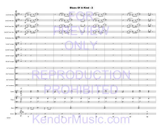 Blues Of A Kind - Colby/Beach - Jazz Ensemble - Gr. Medium