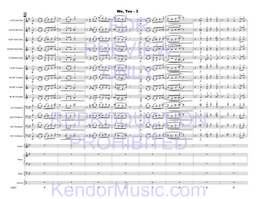 We, Too - Zvacek - Jazz Ensemble - Gr. Medium