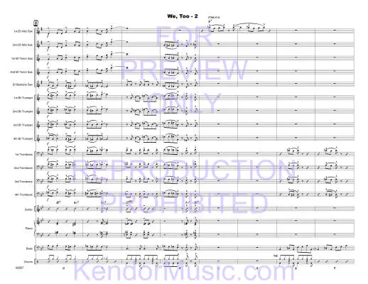 We, Too - Zvacek - Jazz Ensemble - Gr. Medium