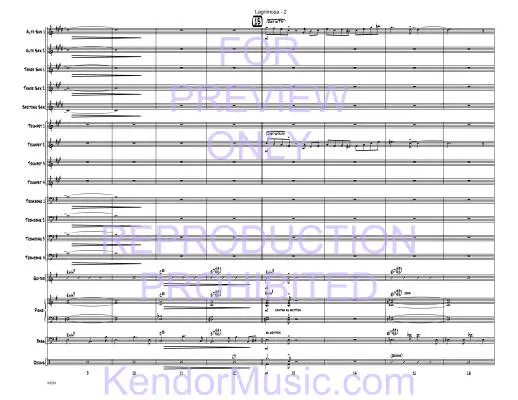 Lagrimosa - Tomaro - Jazz Ensemble - Gr. Med. Advanced