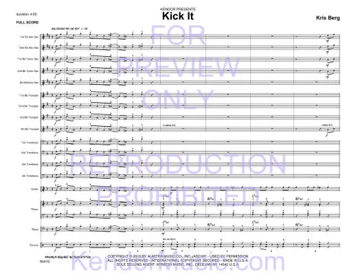 Kick It - Berg - Jazz Ensemble - Gr. Easy