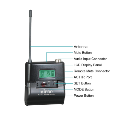 ACT-70T Wideband Mini Bodypack Transmitter
