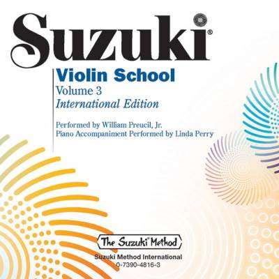 Suzuki Violin School, Volume 3 International Edition - Suzuki - CD