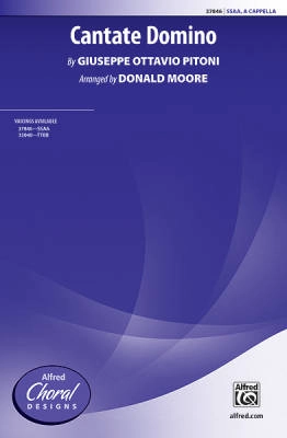 Alfred Publishing - Cantate Domino - Pitoni/Moore - SSAA