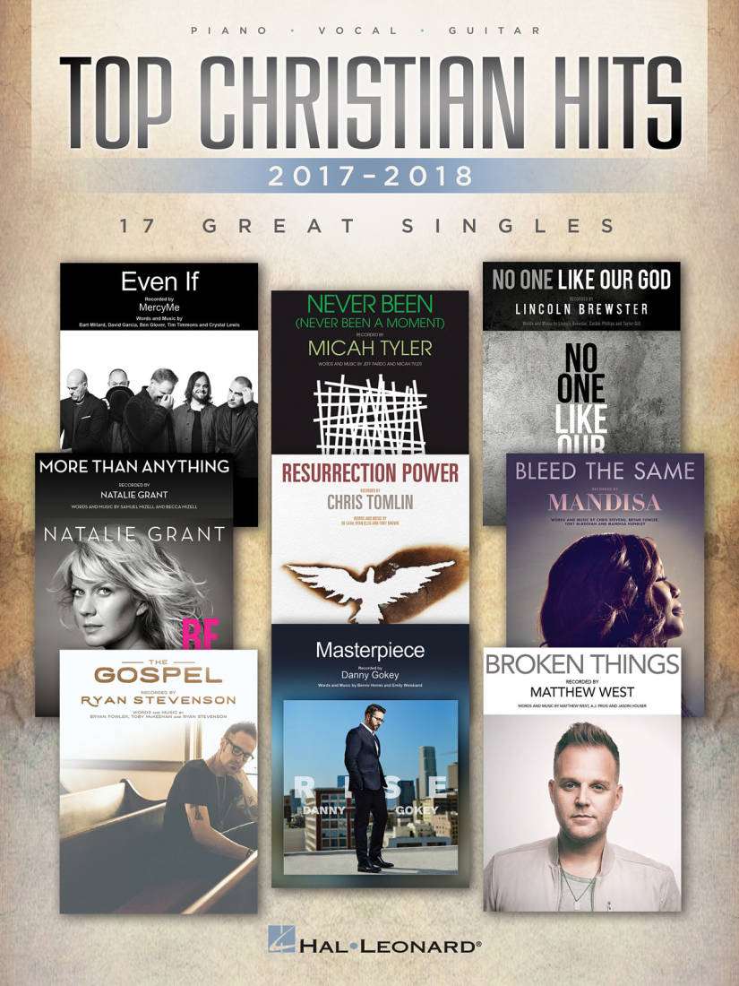 Top Christian Hits of 2017-2018 - Piano/Vocal/Guitar - Book