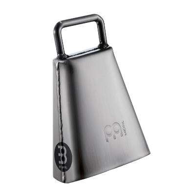 Handheld Cowbell + Bag. Colombian Percussion, Polished Chrome High