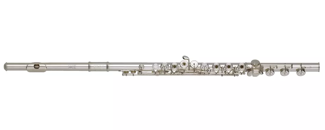 Q1 Silver Plated Body Flute with B-Foot, Offset-G