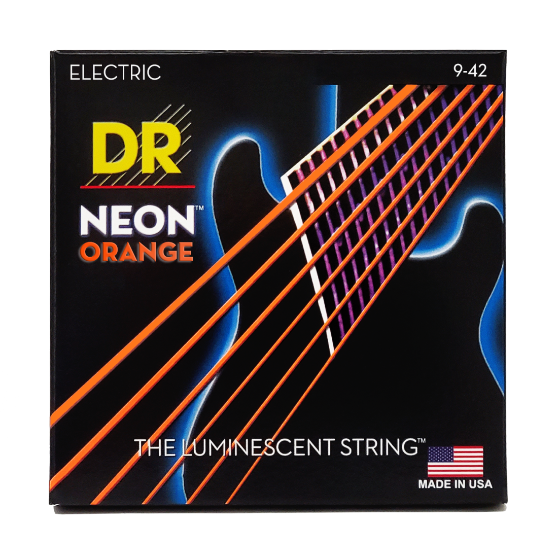 Neon Orange Electric Strings - Light 9-42