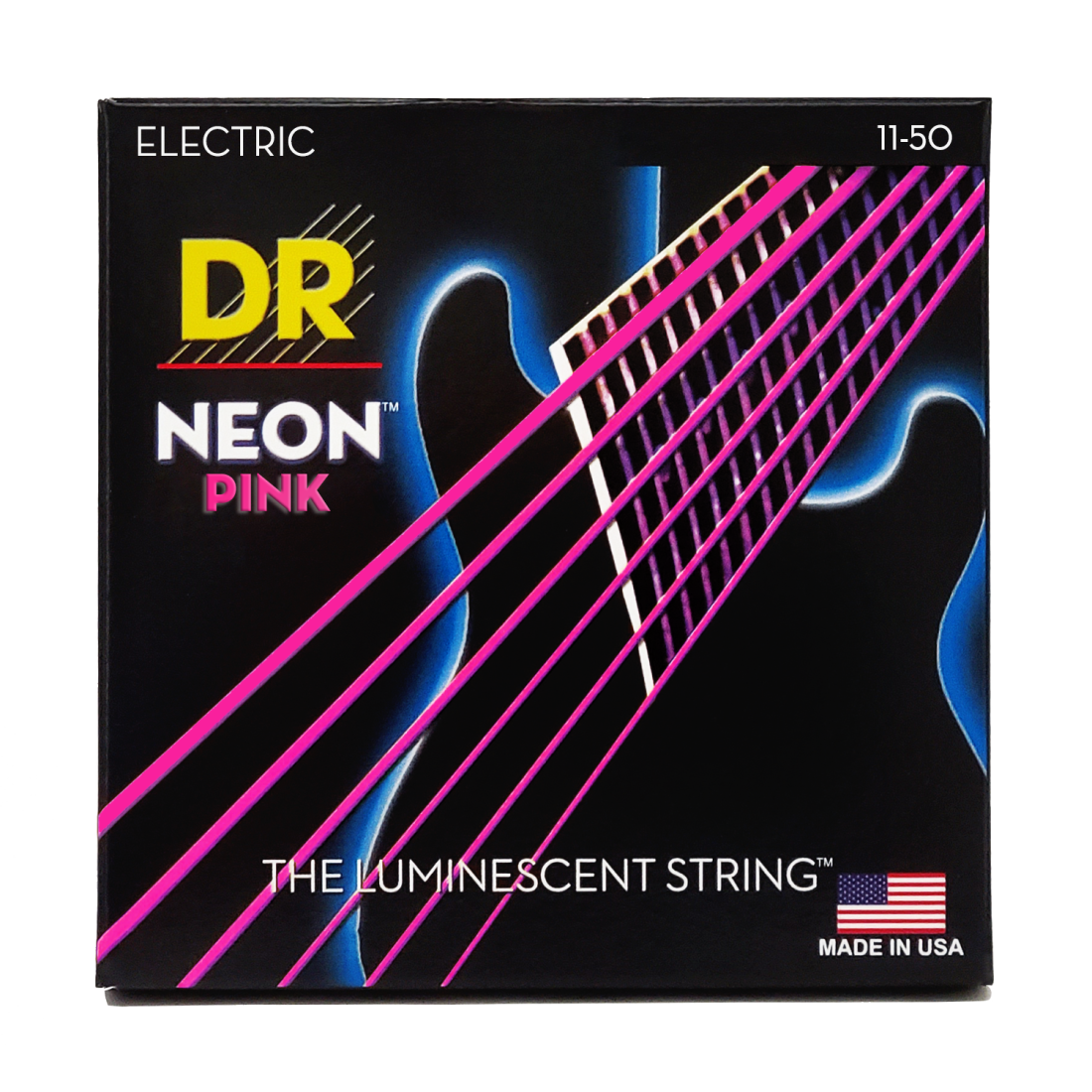 Neon Pink Electric Strings - Heavy 11-50