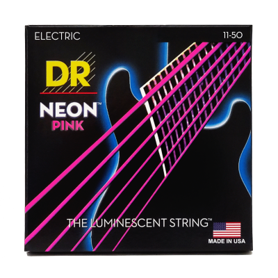 Neon Pink Electric Strings - Heavy 11-50