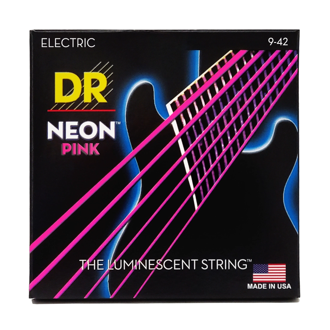 Neon Pink Electric Strings - Light 9-42