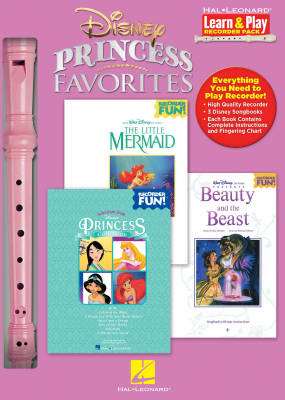 Disney Princess Favorites: Learn & Play Recorder Pack - 3 Books/Recorder