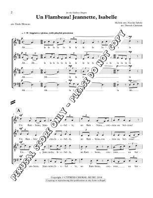 Un Flambeau! Jeannette, Isabelle - Blemont/Saboly/Christian - SATB