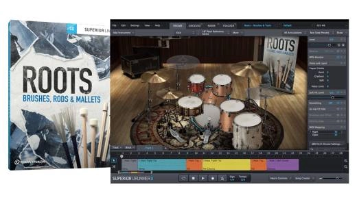 Toontrack - Roots Brushes, Rods, and Mallets SDX - Download