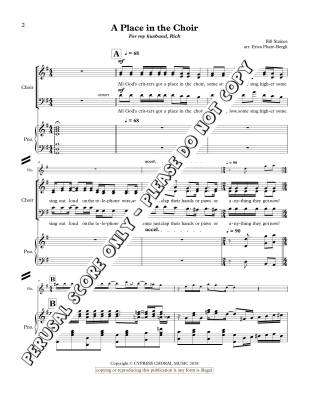 A Place in the Choir - Staines/Phare-Bergh - SATB