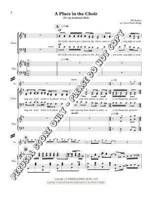 A Place in the Choir - Staines/Phare-Bergh - SATB