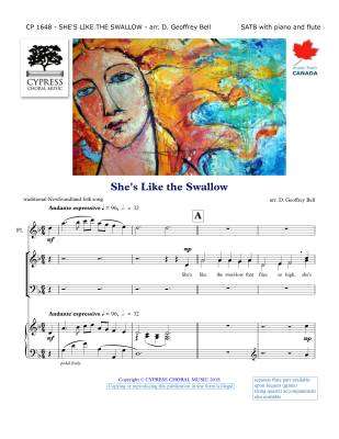Cypress Choral Music - Shes Like the Swallow - Traditional/Bell - SATB