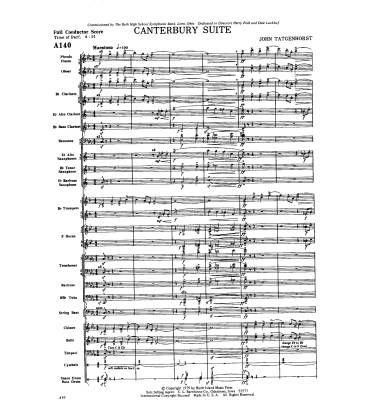 Canterbury Suite - Tatgenhorst - Concert Band - Gr. 3