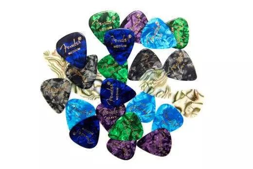 Plectres pour guitare mixtes en cellulo�d de premi�re qualit� (paquet de 24)