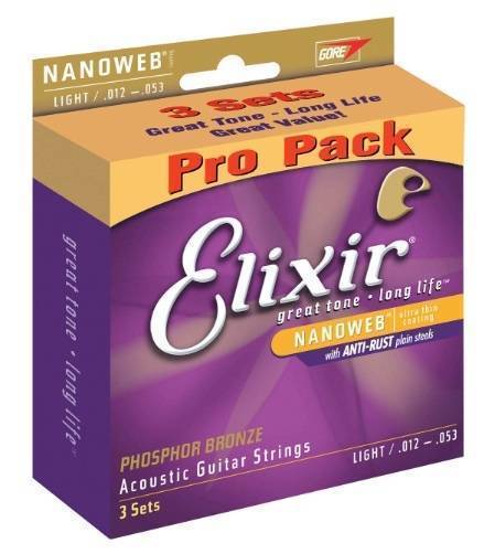 Nano Phosphor Bronze Medium Acoustic Strings - Value Pack