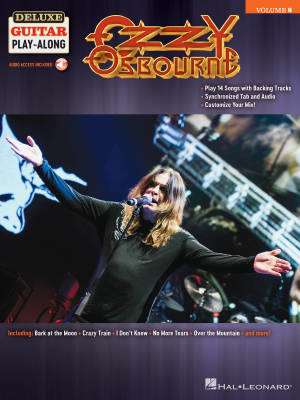 Ozzy Osbourne: Deluxe Guitar Play-Along Volume 8 - Guitar TAB - Book/Audio Online