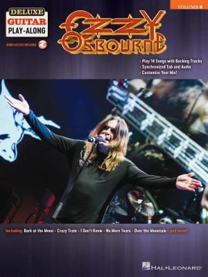 Hal Leonard - Ozzy Osbourne: Deluxe Guitar Play-Along Volume 8 - Guitar TAB - Book/Audio Online
