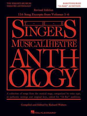 Singer\'s Musical Theatre Anthology: Baritone/Bass - Walters - 16-bar Audition (Revised) - Book