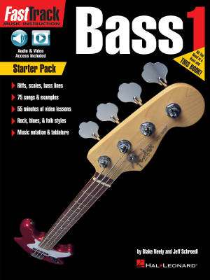 Hal Leonard - FastTrack Guitar Method: Starter Pack - Neely/Schroedl - Bass Guitar TAB - Book/Media Online