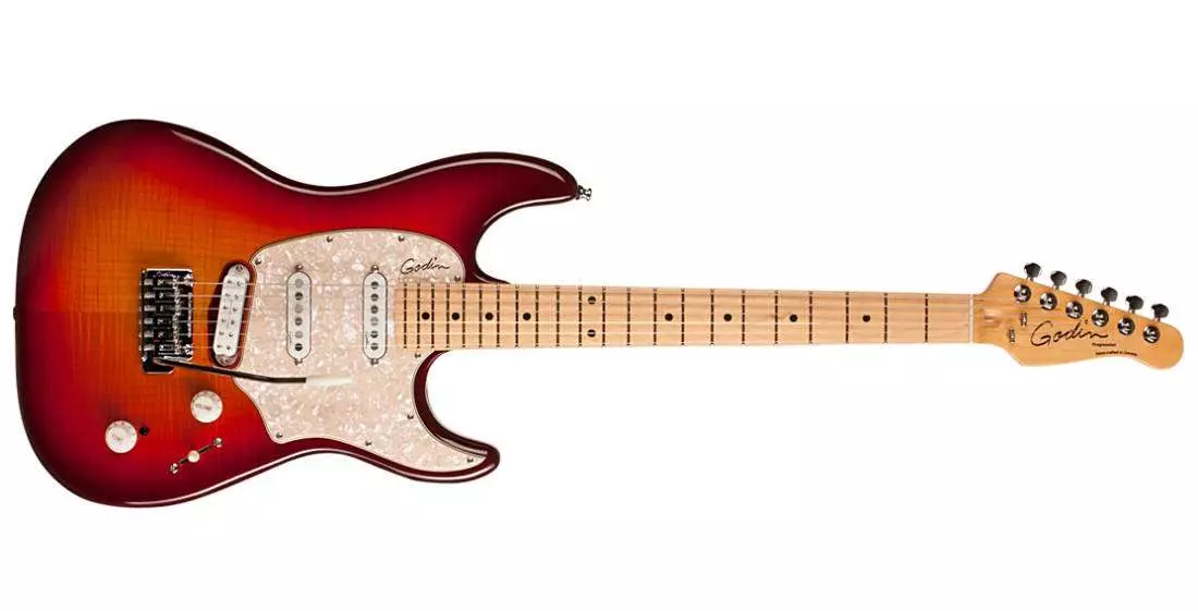 Progression Plus - Cherry Burst Flame w/ Maple Fingerboard