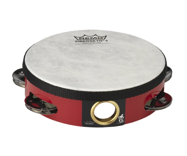 Fiberskyn Tambourine - Quadura Deep Red, 6\'\'