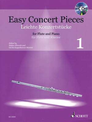 Schott - Easy Concert Pieces Volume 1 - Koppelkamm-Martini/Albrecht - Flute/Piano - Book/CD