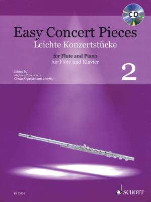 Schott - Easy Concert Pieces Volume 2 - Koppelkamm-Martini/Albrecht - Flute/Piano - Book/CD